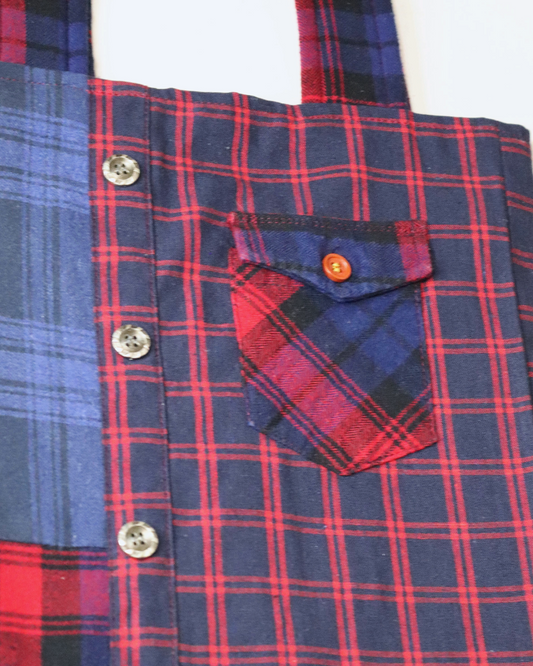 Mixed Shirts Upcycled Tote Bag