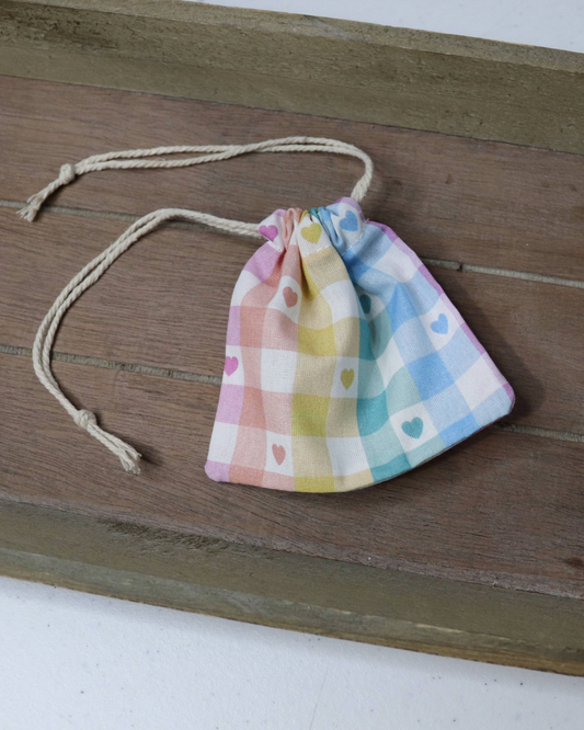 Pastel Rainbow Drawstring Bag