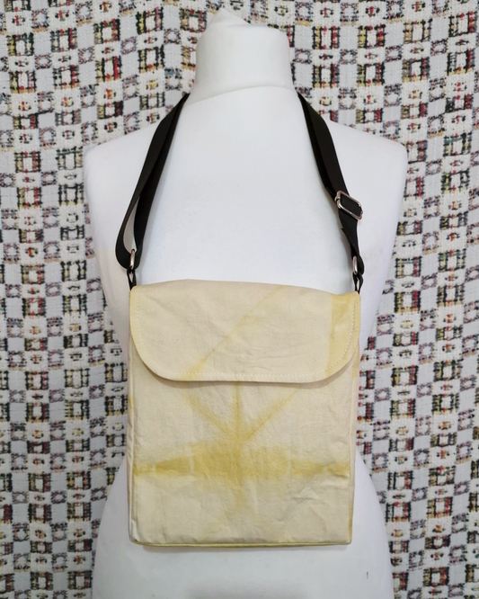 Yellow Natural Dye Satchel Bag