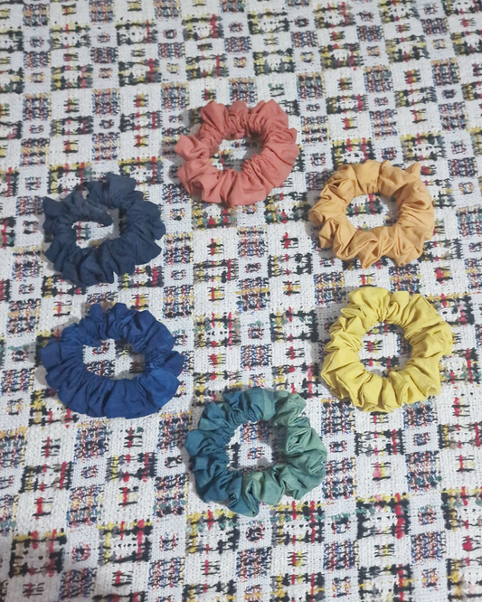 Hair Scrunchie: Rainbow Natural Dye Set (Skinny)