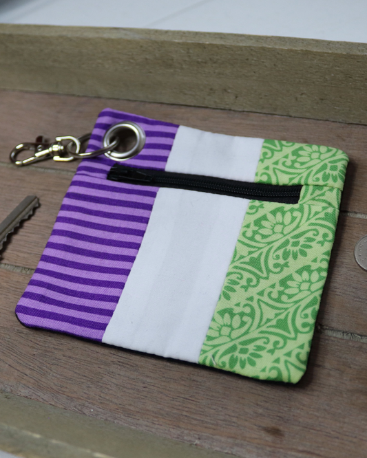 Pride Zip Pouch: Genderqueer