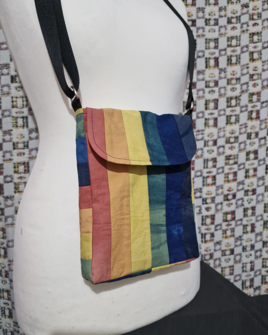 Rainbow Natural Dye Satchel Bag