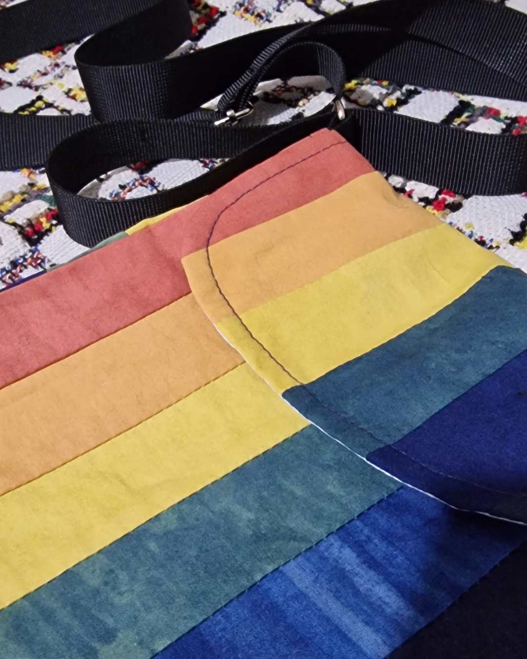 Rainbow Natural Dye Satchel Bag