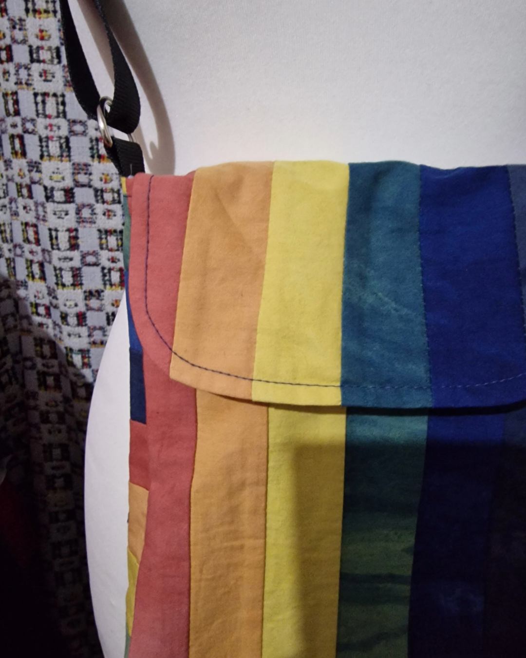 Rainbow Natural Dye Satchel Bag
