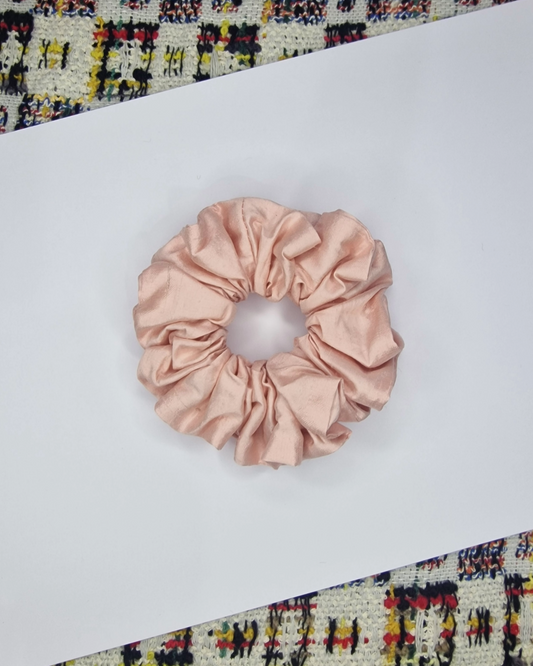 Upcycled Hair Scrunchie: Dusty Pink